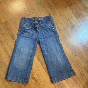 Denim Pant Shorts Fall Trend Sz 1/2 26” Hydraulic